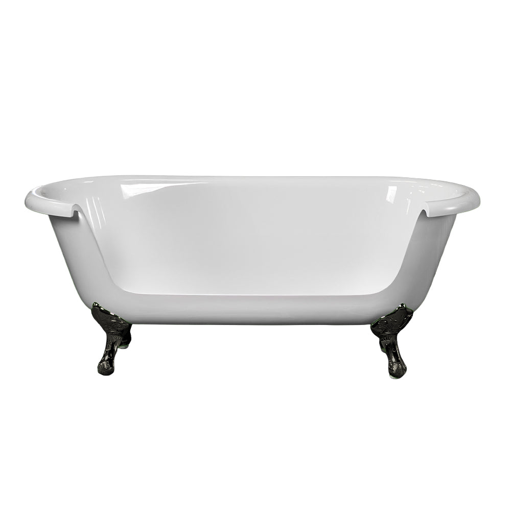 Acrylic 66" Sofa Tub with 4 Legs P1113 | Strom Living Matte Nickel - Furniture