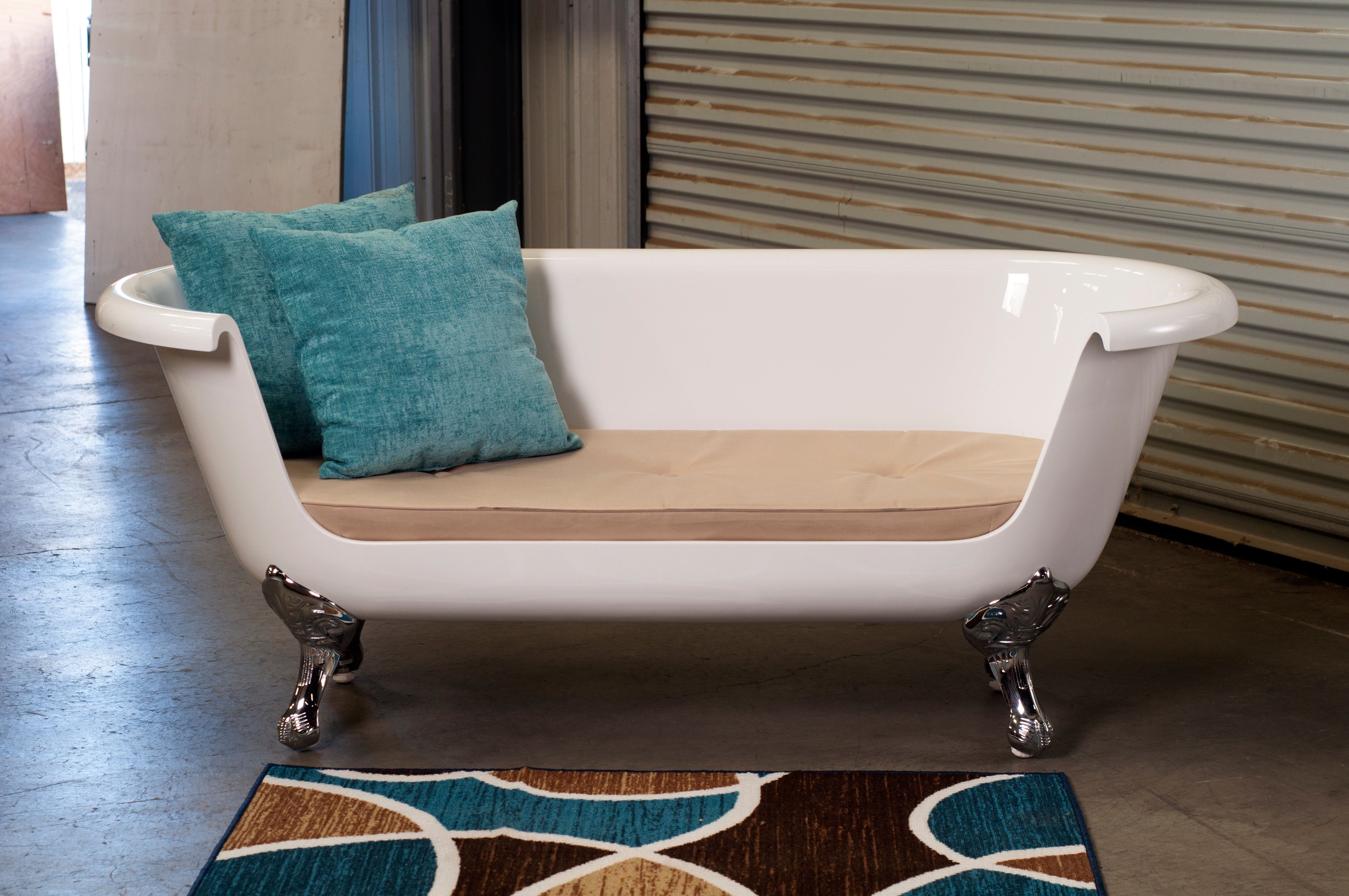 Acrylic 66" Sofa Tub with 4 Legs P1113 | Strom Living