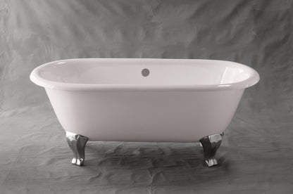 Strom Living Como Cast Iron with 5' Double Ended Deco Leg Tub without Drillings