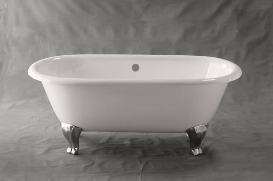 Strom Living Como Cast Iron with 5' Double Ended Deco Leg Tub without Drillings