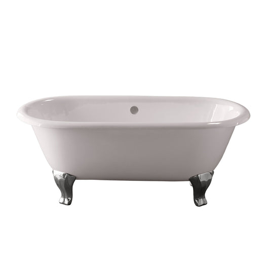 Strom Living Como Cast Iron with 5' Double Ended Deco Leg Tub without Drillings