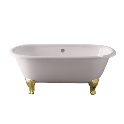 Strom Living Como Cast Iron with 5' Double Ended Deco Leg Tub without Drillings