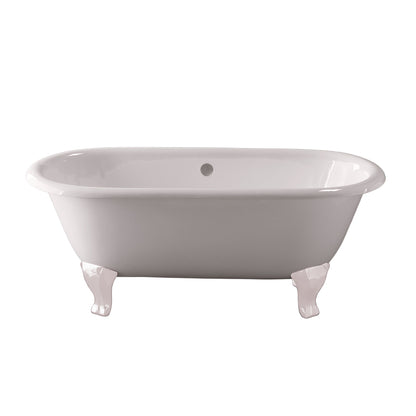 Strom Living Como Cast Iron with 5' Double Ended Deco Leg Tub without Drillings