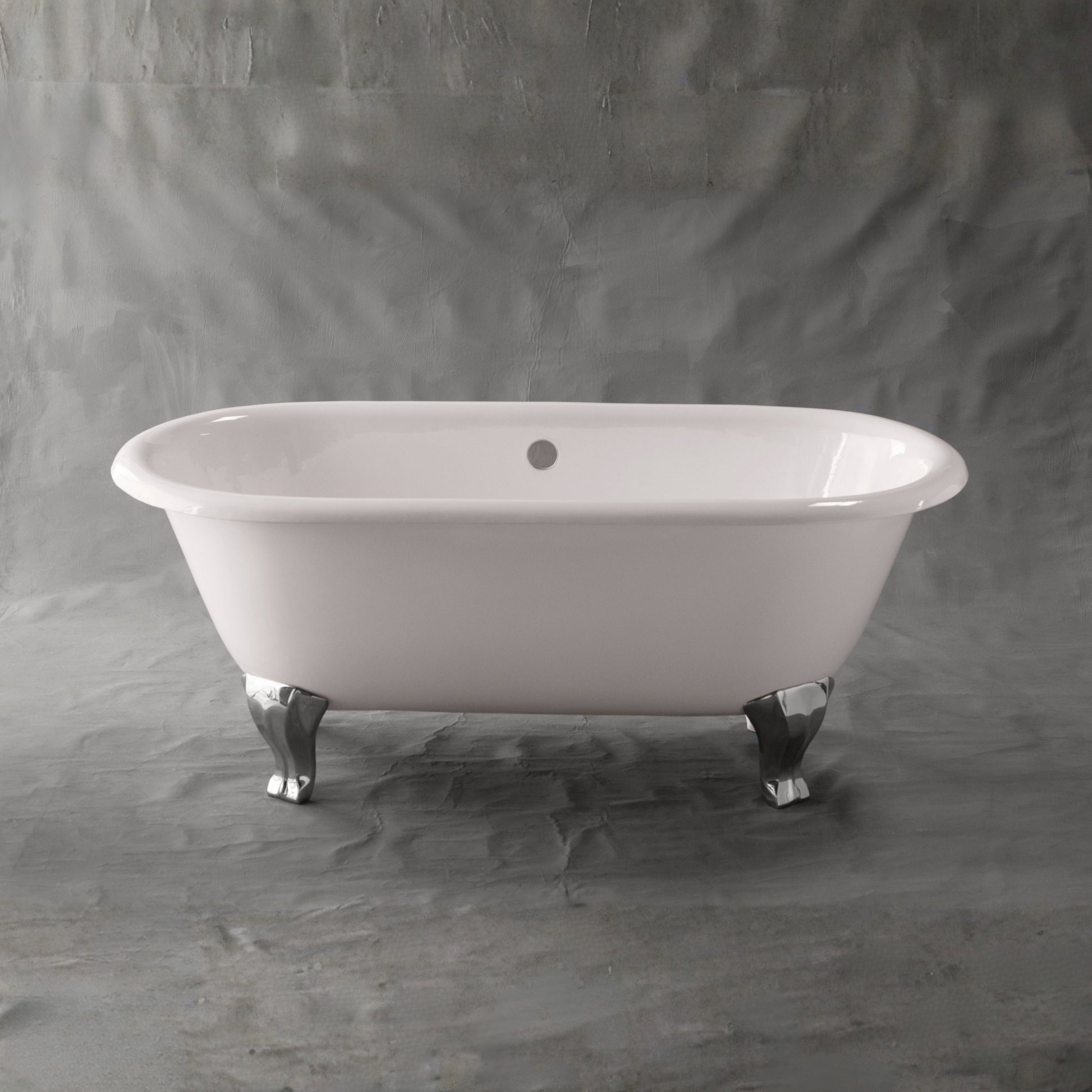 The Como 5' Cast Iron Double Ended Deco Leg Tub without Drillings P1115 | Strom Living - Bathtubs