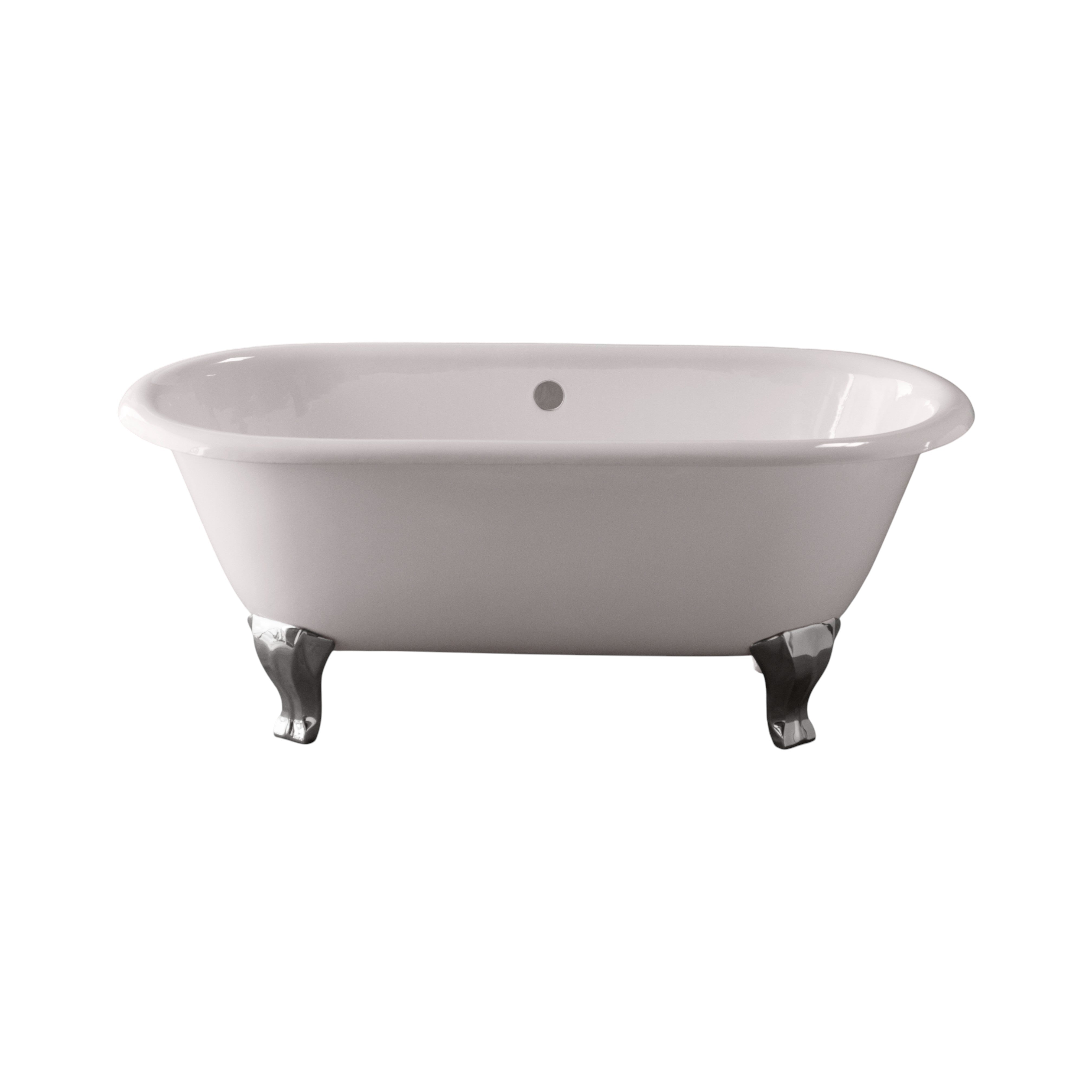 The Como 5' Cast Iron Double Ended Deco Leg Tub without Drillings P1115 | Strom Living