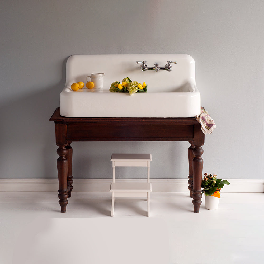 The Whitney 42" Cast Iron Farmhouse Sink with Single Drainboard P1118 | Strom Living - Sinks