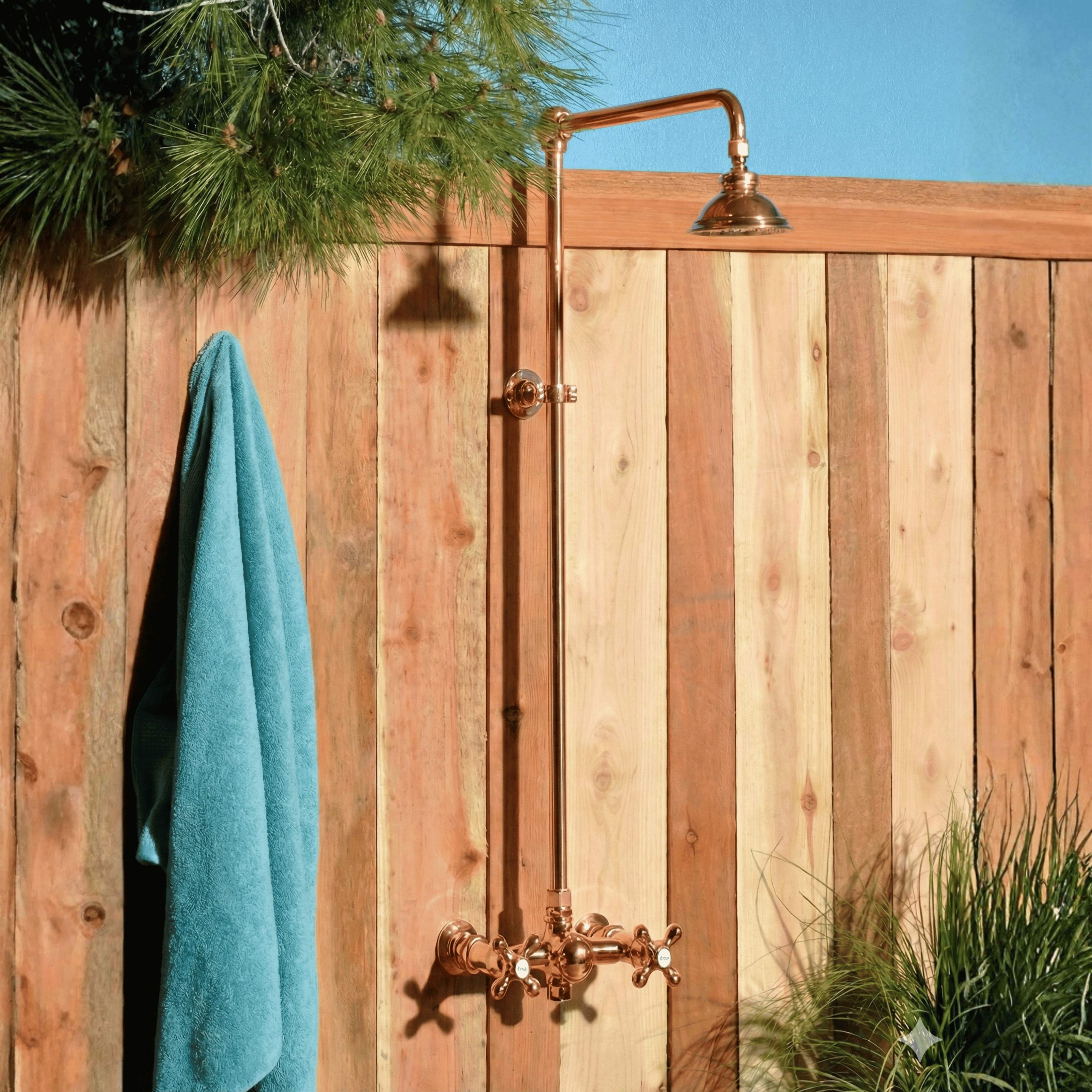 Outdoor Exposed Shower System P1123 | Strom Living - Showers
