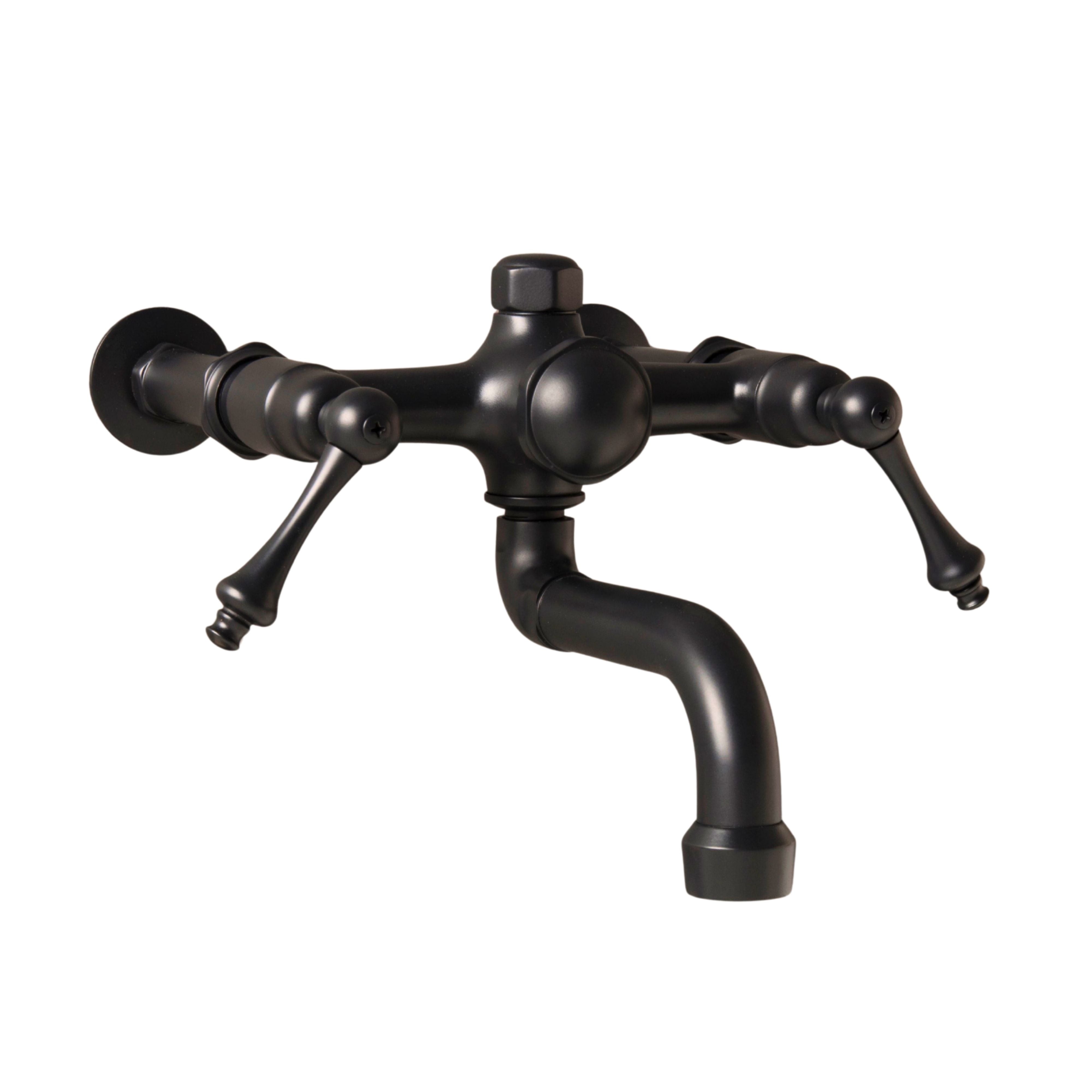 Traditional Wall Mount Tub Faucet w/ Lever Handles P1125 | Strom Living - Tub Fillers