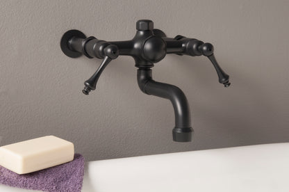 Strom Living Traditional Wall Mount Tub Faucet with Lever Handles