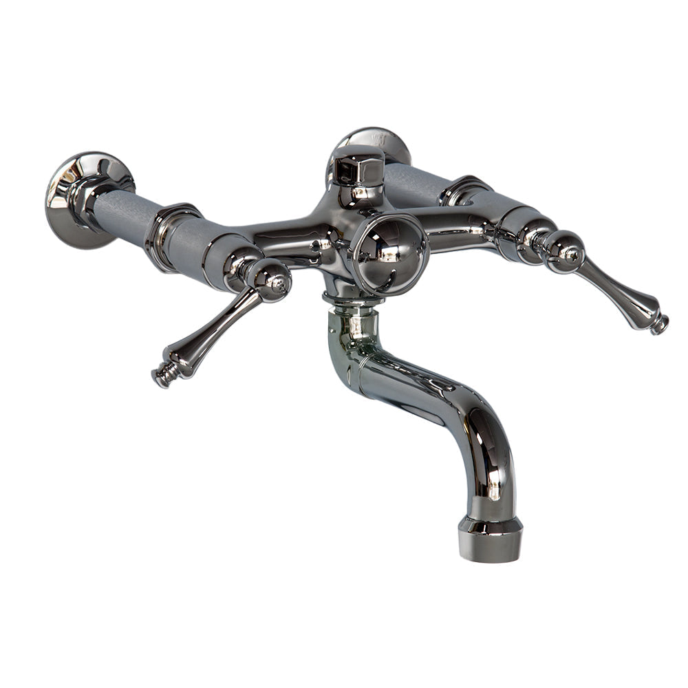 Traditional Wall Mount Tub Faucet with Lever Handles P1125 | Strom Living
