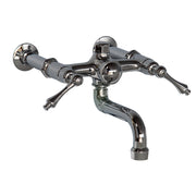 Traditional Wall Mount Tub Faucet with Lever Handles P1125 | Strom Living
