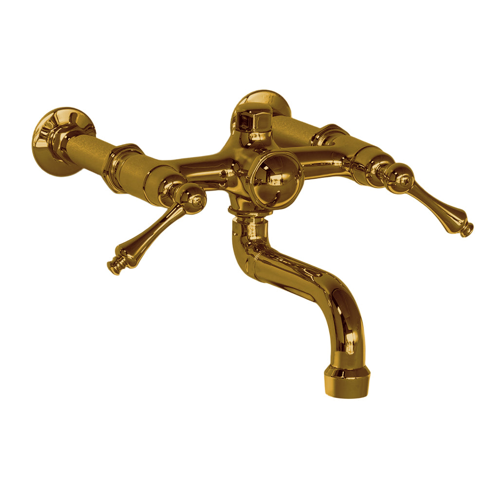 Traditional Wall Mount Tub Faucet w/ Lever Handles P1125 | Strom Living - Tub Fillers