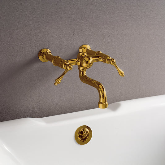 Strom Living Traditional Wall Mount Tub Faucet with Lever Handles
