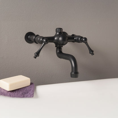 Strom Living Traditional Wall Mount Tub Faucet with Lever Handles