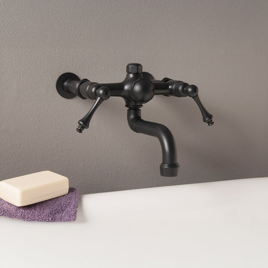 Strom Living Traditional Wall Mount Tub Faucet with Lever Handles