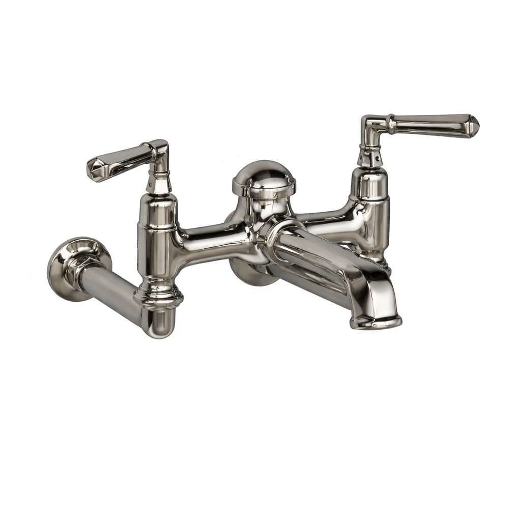 Wall Mount Faucet with Lever Handles and 7" Centers P1127 | Strom Living