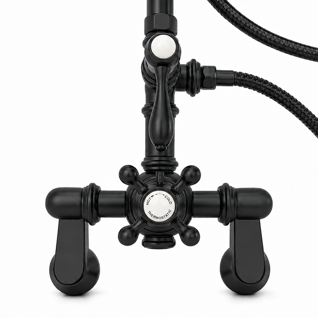 Exposed Thermostatic Shower System P1130 | Strom Living - Showers