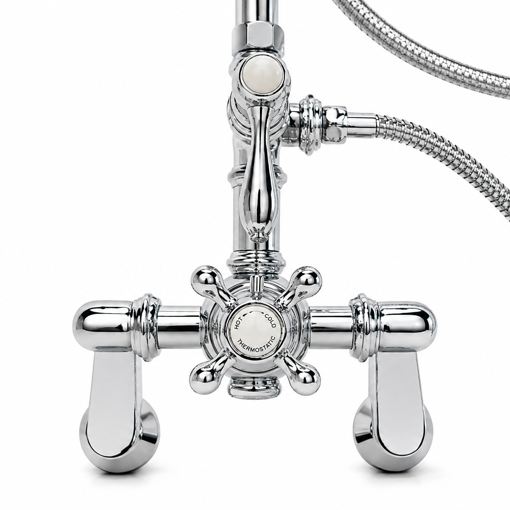 Exposed Thermostatic Shower System P1130 | Strom Living - Showers