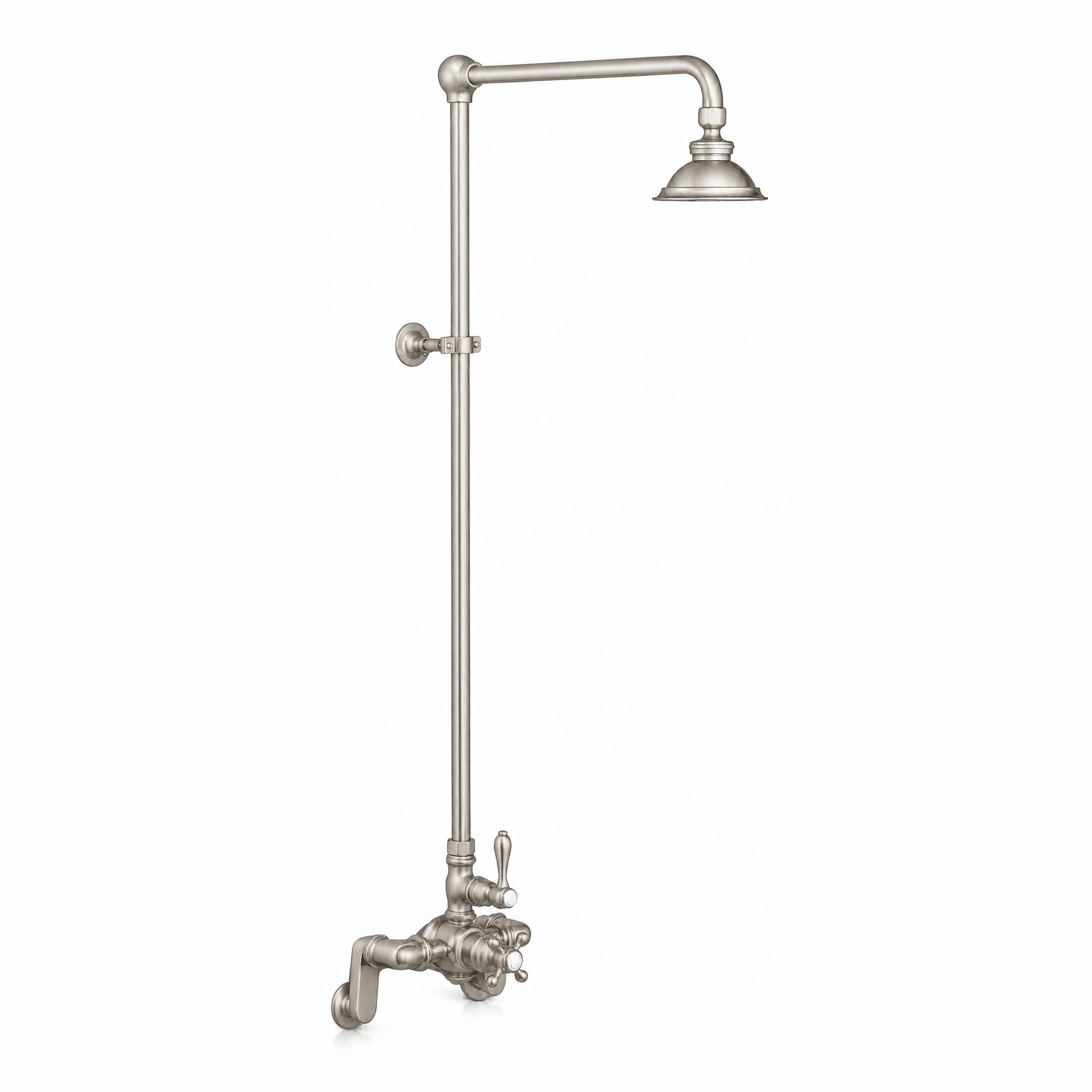 Exposed Thermostatic Shower System P1130 | Strom Living Matte Nickel - Showers