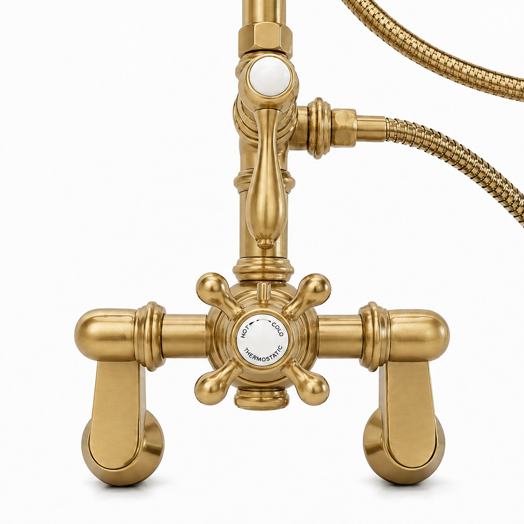 Exposed Thermostatic Shower System P1130 | Strom Living - Showers