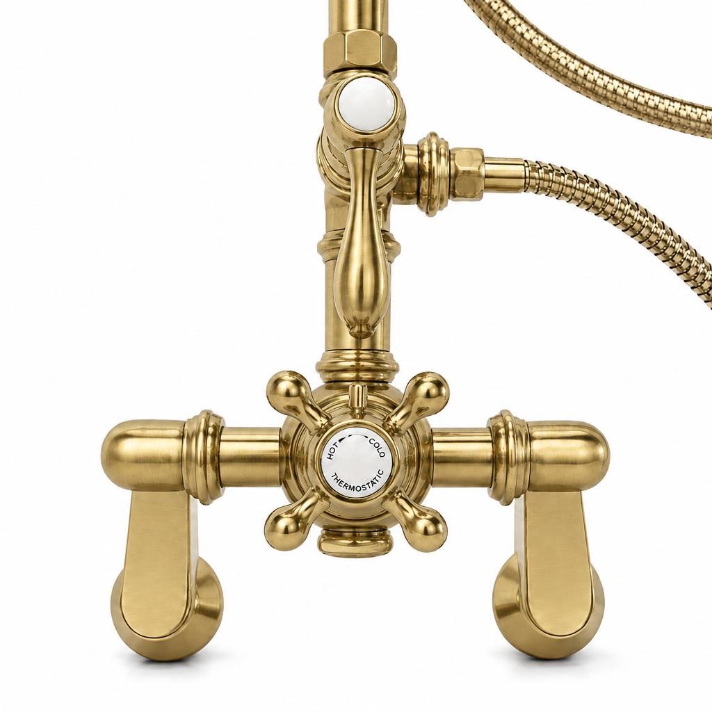 Exposed Thermostatic Shower System P1130 | Strom Living - Showers