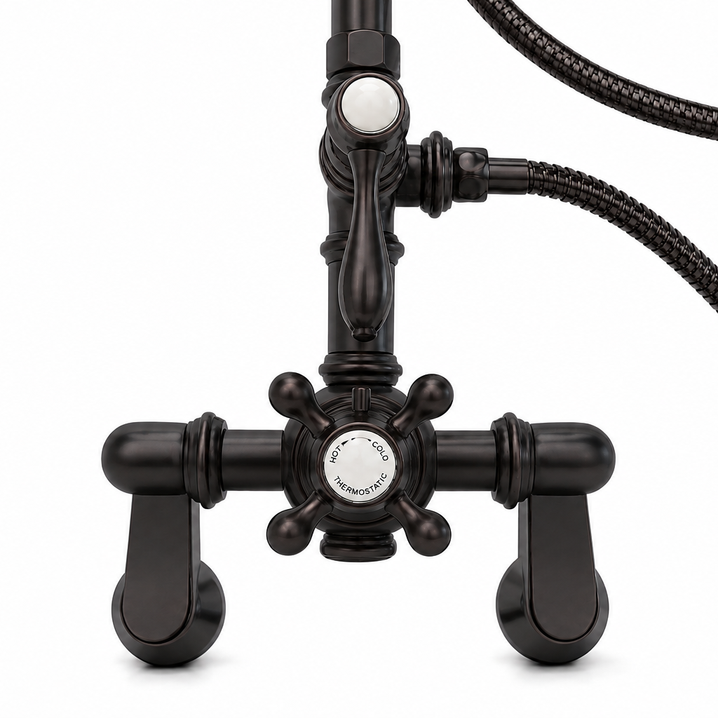 Exposed Thermostatic Shower System P1130 | Strom Living - Showers