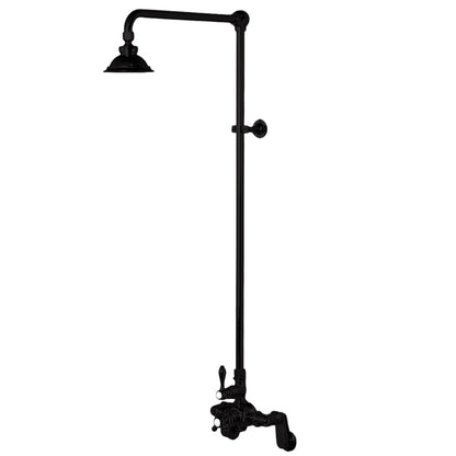 Exposed Thermostatic Shower System Wall Mounted with 1.75GPM Lever/Cross Handles