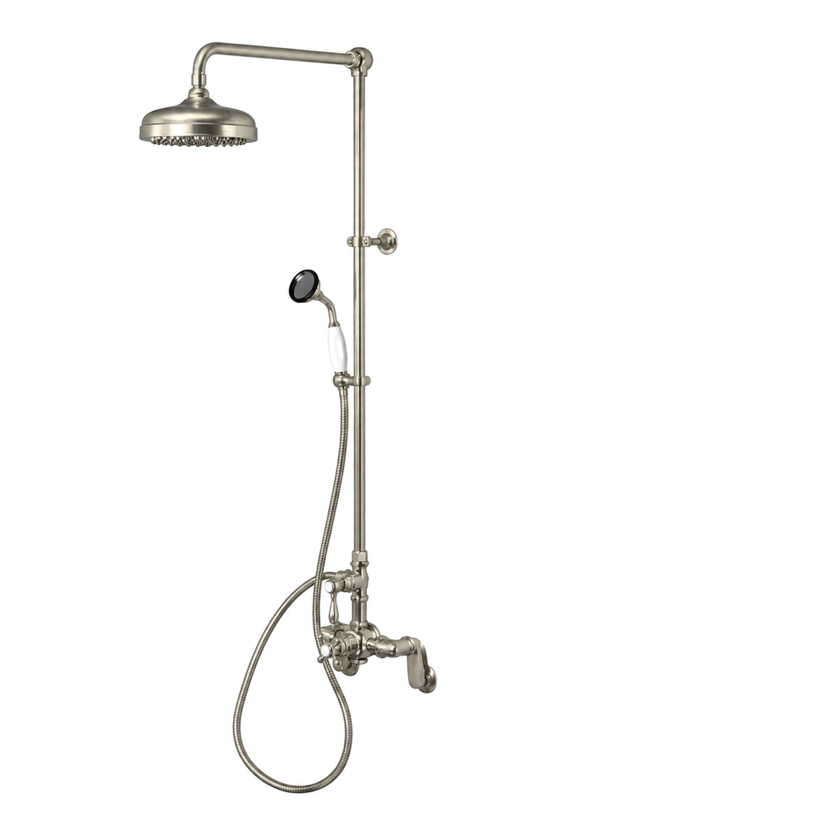 Sacramento Exposed Thermostatic Shower System P1131 in Matte Nickel