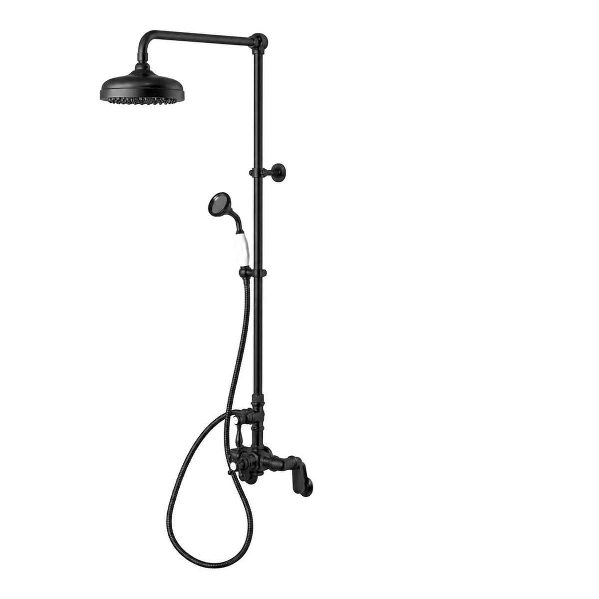 Sacramento Exposed Thermostatic Shower System P1131 in Oil Rubbed Bronze / Satin Black