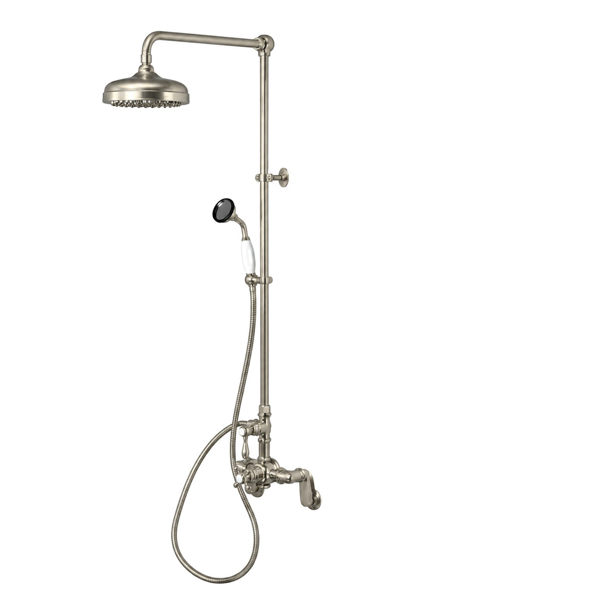 Sacramento Exposed Thermostatic Shower System P1131 in Matte Nickel