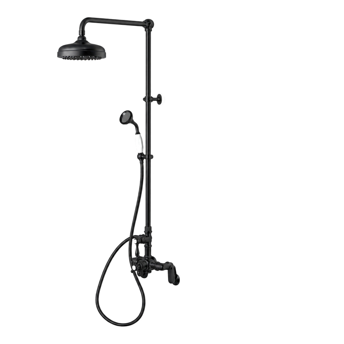 Sacramento Exposed Thermostatic Shower System P1131 in Oil Rubbed Bronze / Satin Black
