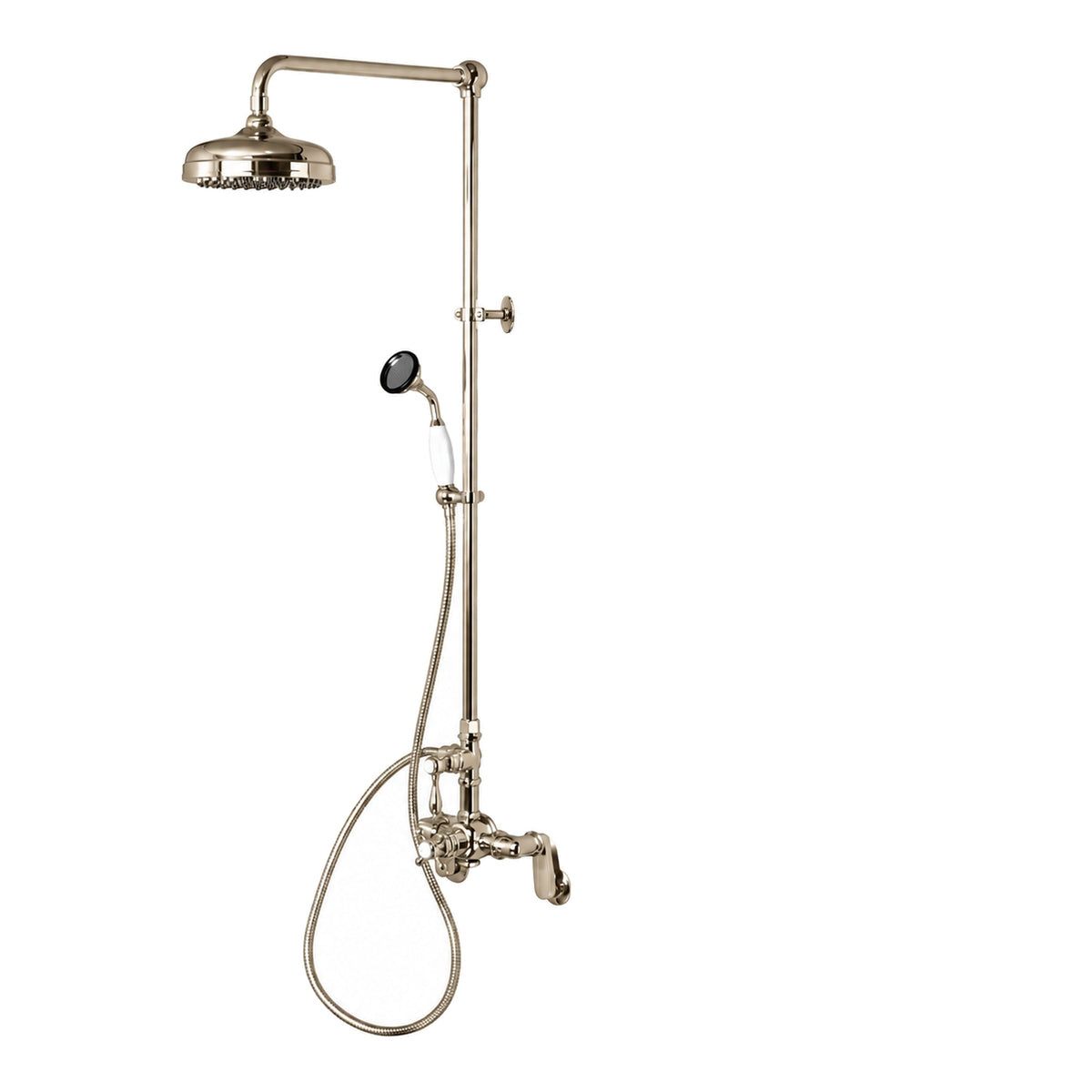 Sacramento Exposed Thermostatic Shower System P1131 in Polished Nickel