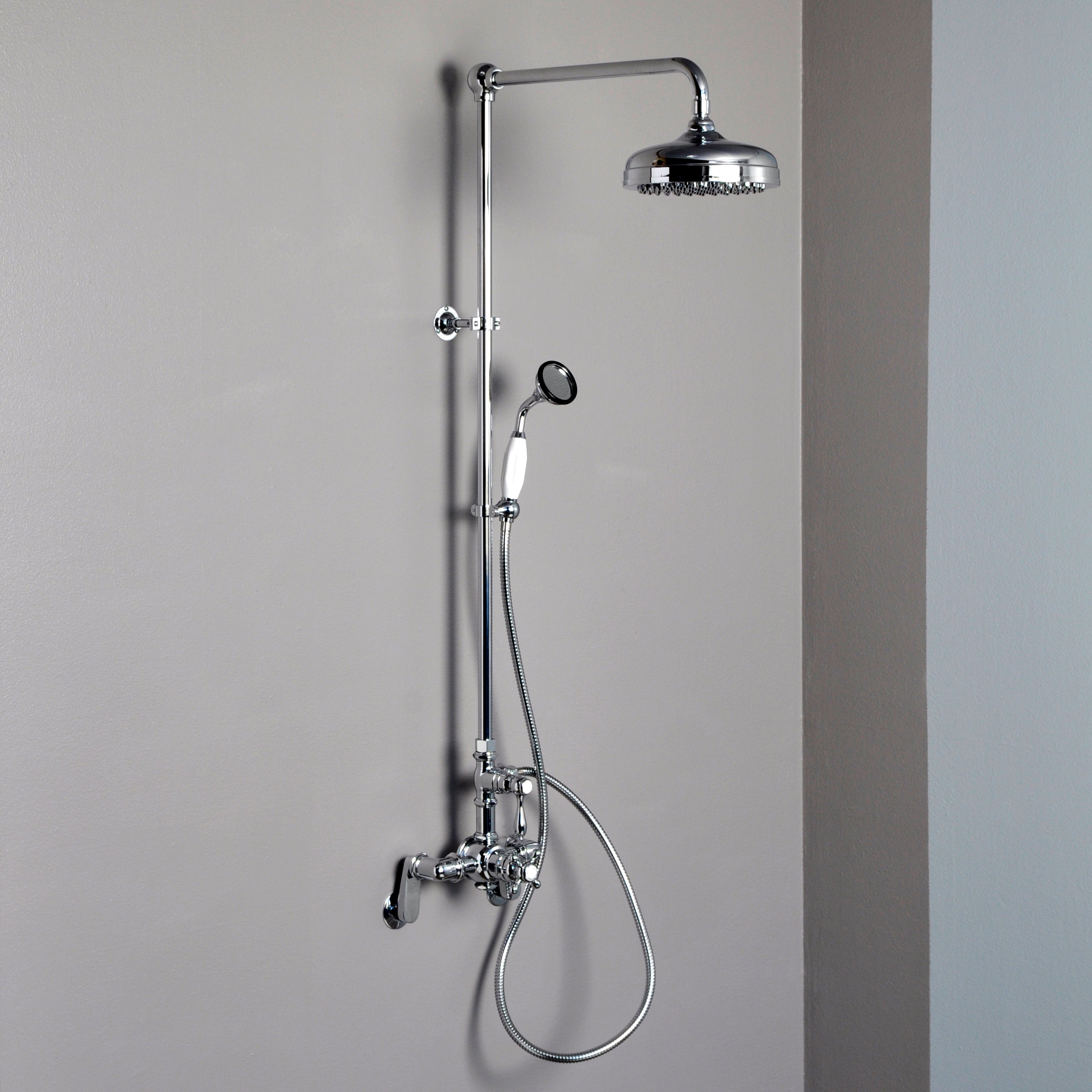 Sacramento Exposed Thermostatic Shower System P1131 | Strom Living Chrome - Showers