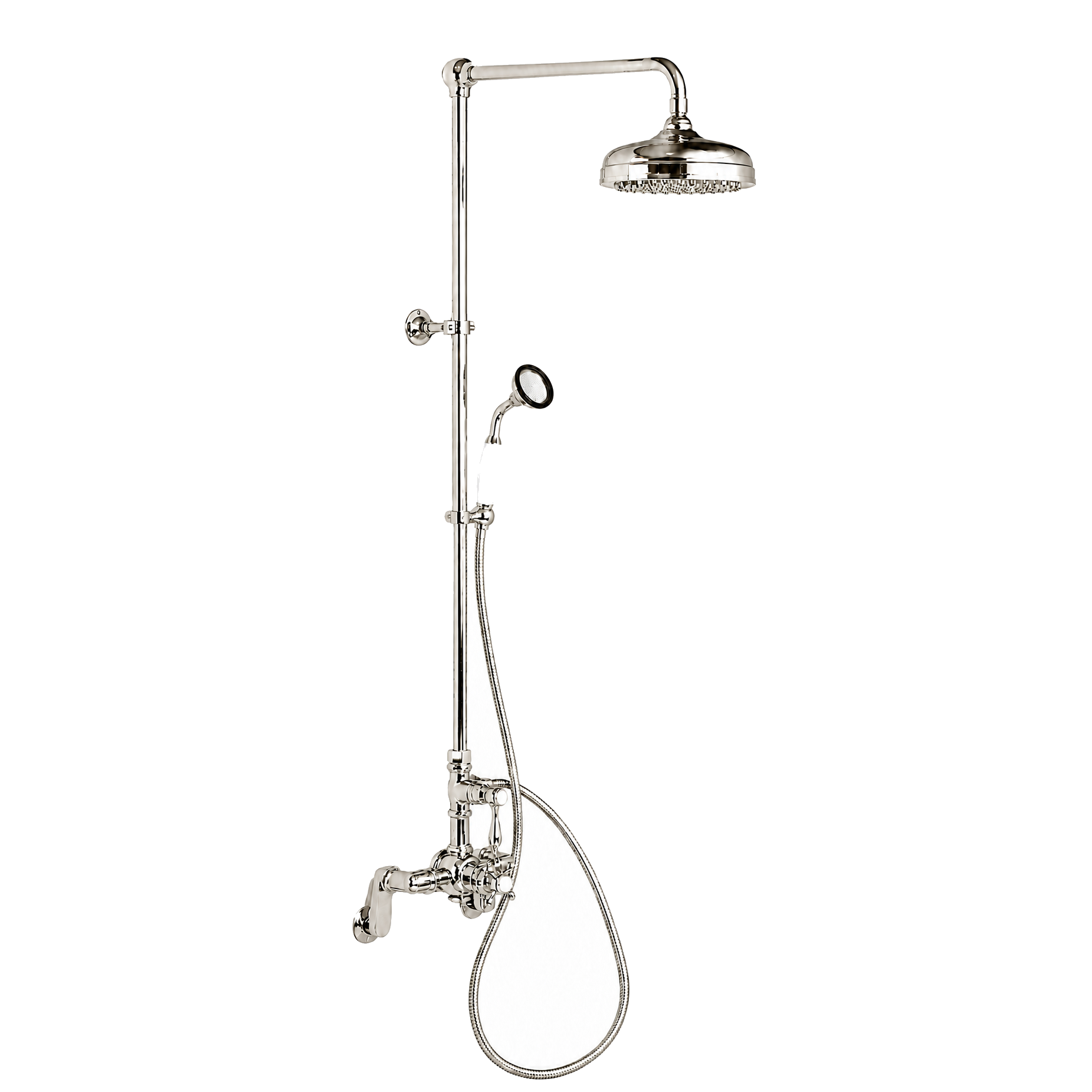 Sacramento Exposed Thermostatic Shower System P1131 | Strom Living Polished Nickel - Showers