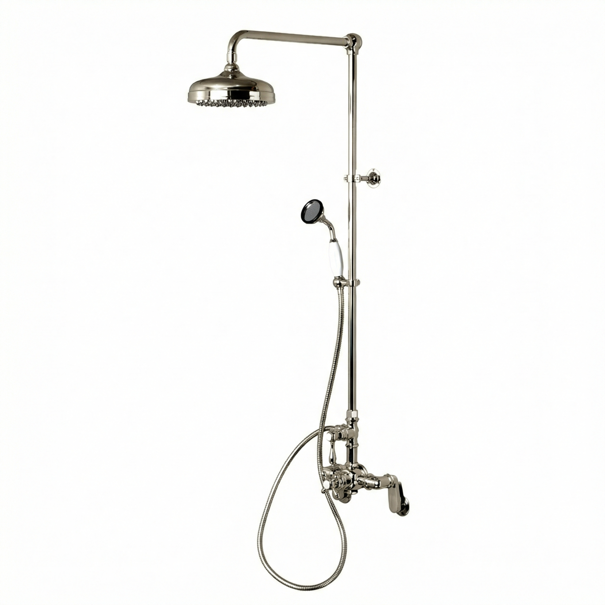 Sacramento Exposed Thermostatic Shower System P1131 | Strom Living Polished Nickel - Showers