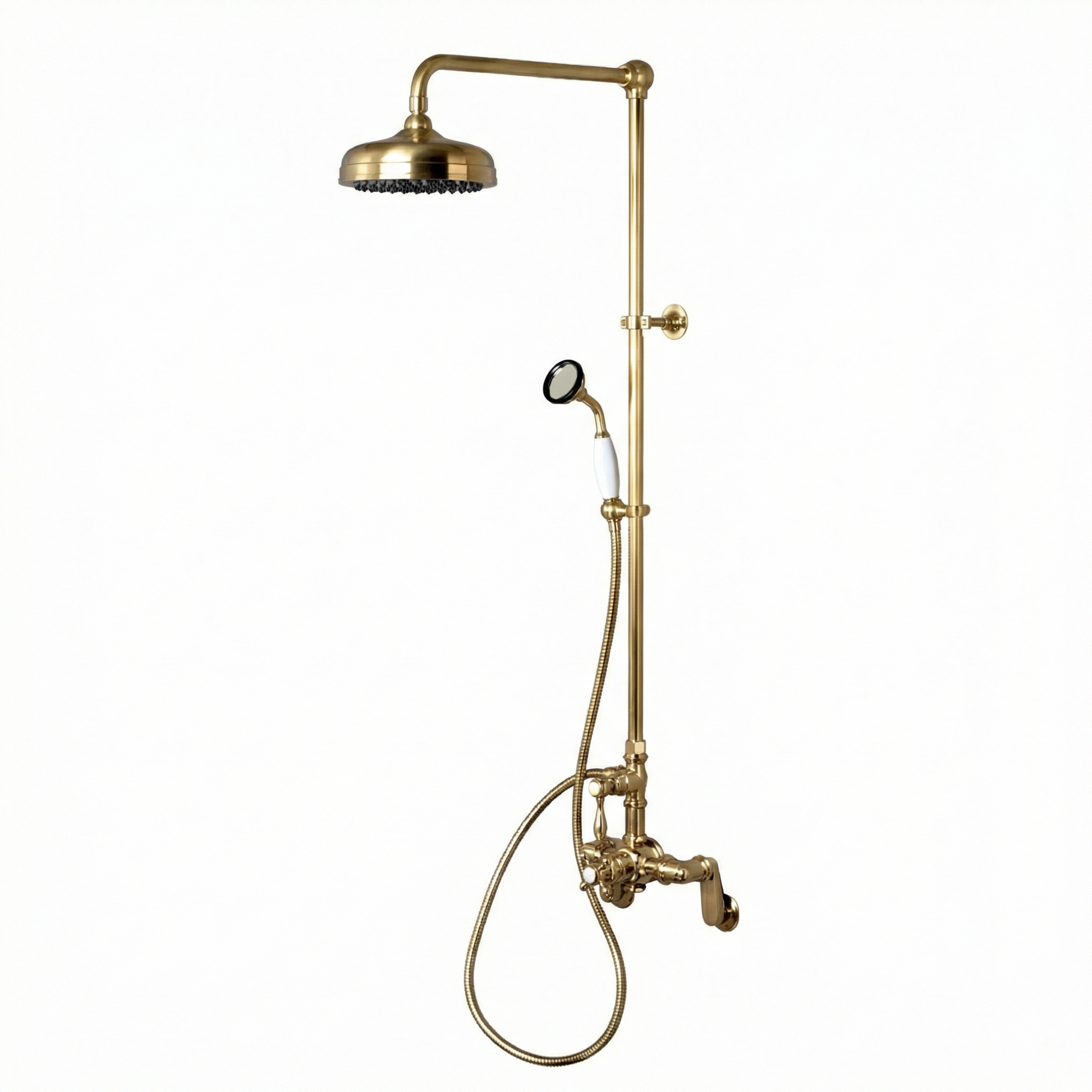 Sacramento Exposed Thermostatic Shower System P1131 | Strom Living Polished Brass - Showers