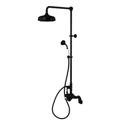 Exposed Thermostatic Shower System Wall Mounted with 1.75GPM Lever/Cross Handles