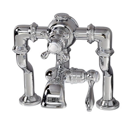 Thermostatic Deck Mount Tub Faucet with Adjustable centers