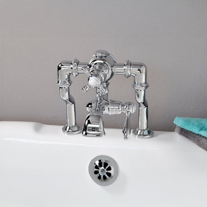 Thermostatic Deck Mount Tub Faucet with Adjustable centers