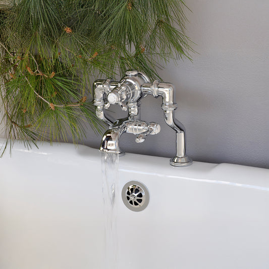 Thermostatic Deck Mount Tub Faucet with Adjustable centers