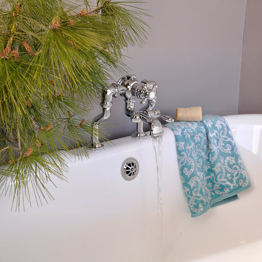 Thermostatic Deck Mount Tub Faucet with Adjustable centers