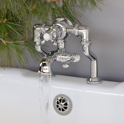 Thermostatic Deck Mount Tub Faucet with Adjustable centers