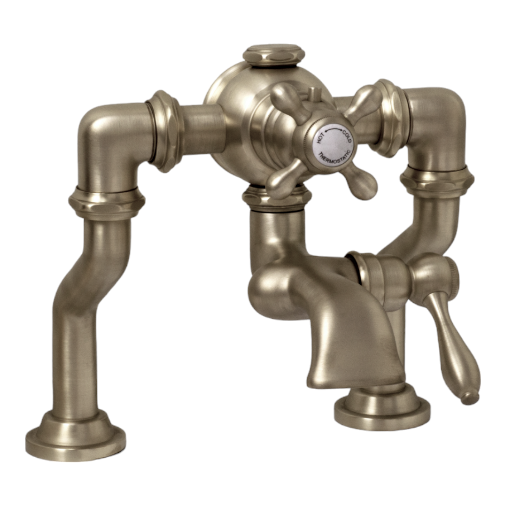 Thermostatic Deck Mount Tub Faucet with Variable centers P1132 | Strom Living