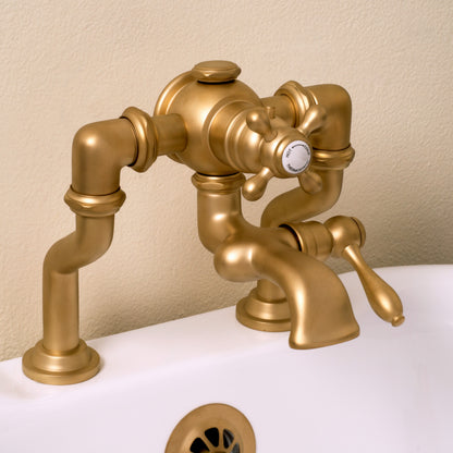 Thermostatic Deck Mount Tub Faucet with Adjustable centers