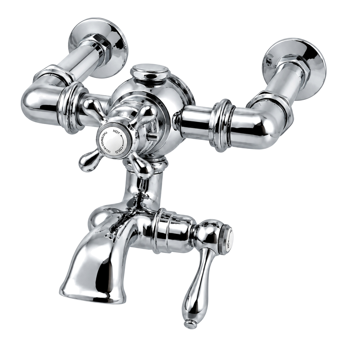 Thermostatic Wall Mount Tub Filler Faucet P1133 in Chrome