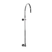 Wall Mount Riser Base Assembly with 1/2" IPS Male Connection to the wall P1134 | Strom Living Chrome - Shower Components
