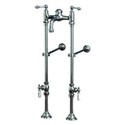 Faucet & Over the Rim Supply Set Kit with Lever Handles P1144 | Strom Living Chrome - Tub Fillers