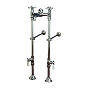 Freestanding Tub Filler 29" with 7" Spout Extension and Rim Supply Set Kit P1146 | Strom Living Chrome - Tub Fillers