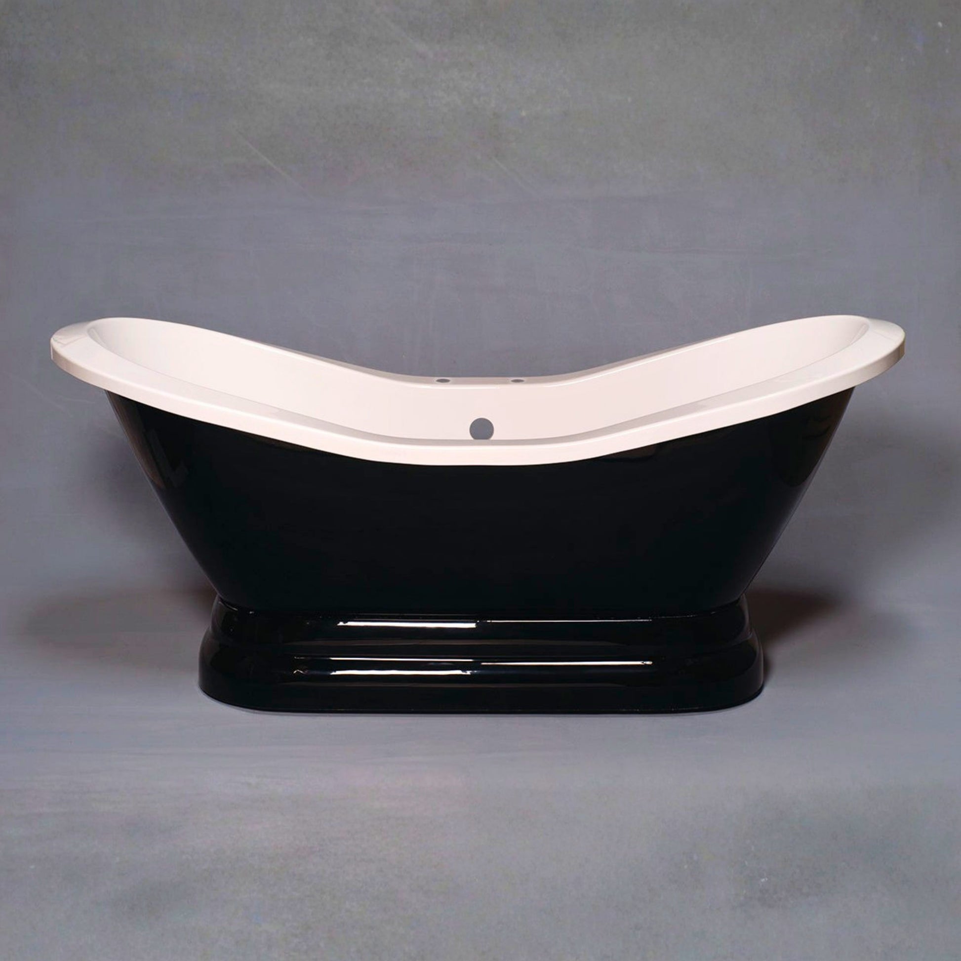 The Echo 6' Double Slipper Pedestal Acrylic Tub with 7" Centers P1163 | Strom Living - Bathtubs