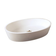 Strom Living P1169 Oval Solid Surface Acrylic Sink in Matte White